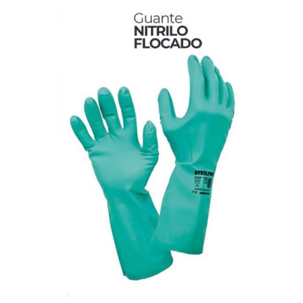GUANTE NITRILO FLOCADO